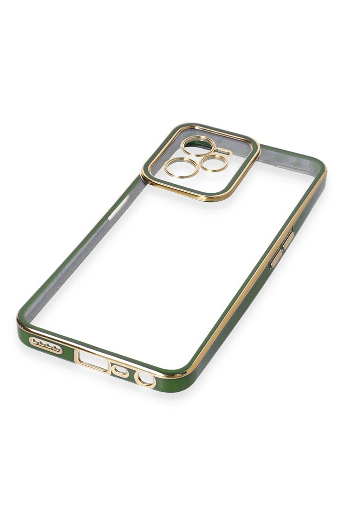 Realme C35 Kılıf Li̇va Lens Si̇li̇kon - Yeşi̇l - Dropx2075-1483