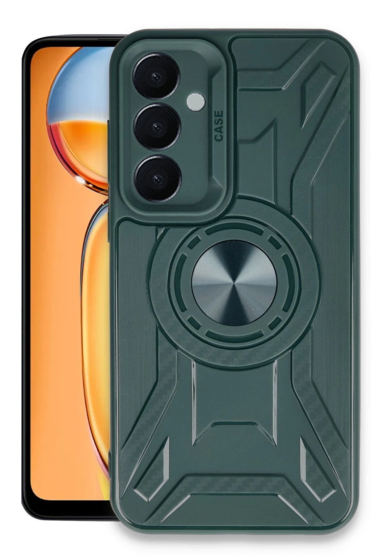 CepteToptan Samsung Galaxy A25 5G Kılıf Lincoln Silikon - Koyu Yeşil - DROPX9239-4984