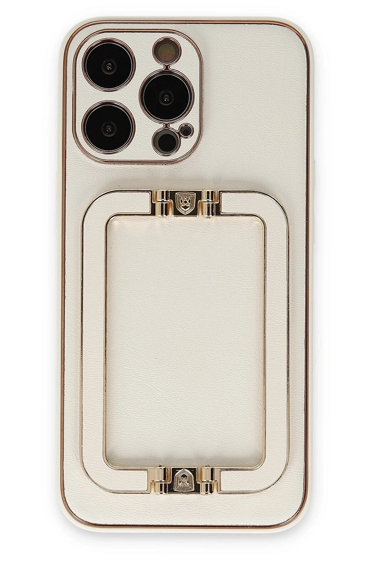 CepteToptan iPhone 13 Pro Max Kılıf Coco Elit Kapak - Beyaz - DROPX1123-3501