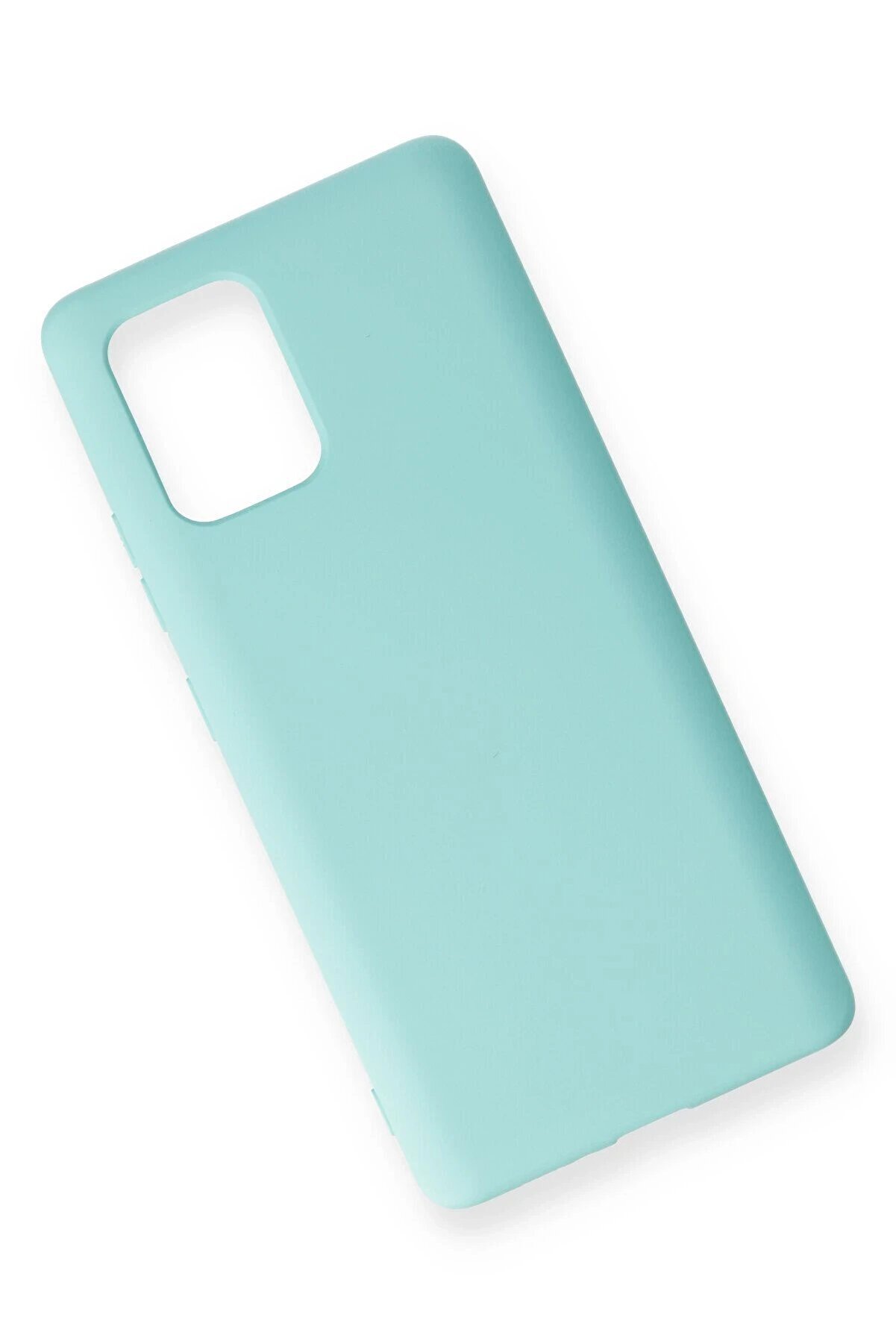 Samsung Galaxy A91 / S10 Li̇te Kılıf Nano İçi̇ Kadi̇fe Si̇li̇kon - Turkuaz - Dropx2290-1011