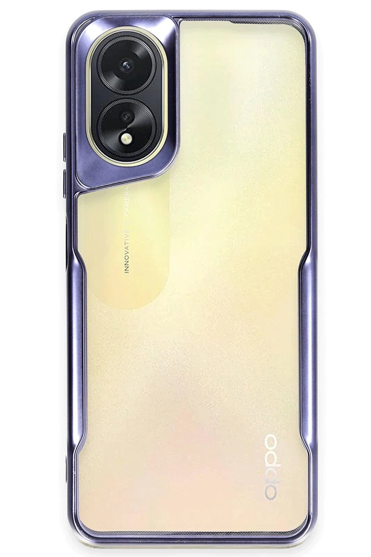 CepteToptan Oppo A38 Kılıf Boyi Silikon Kapak - Lacivert - DROPX4316-7075