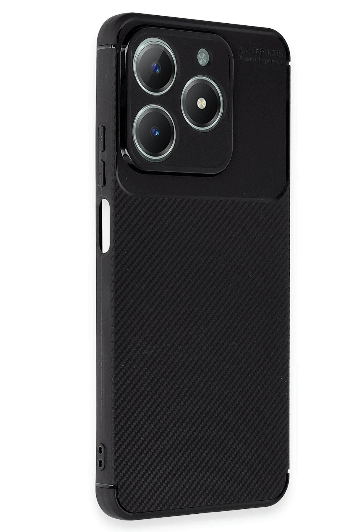 Realme C61 Kılıf Auto Focus Karbon Kapak - Si̇yah - Dropx5314-8461