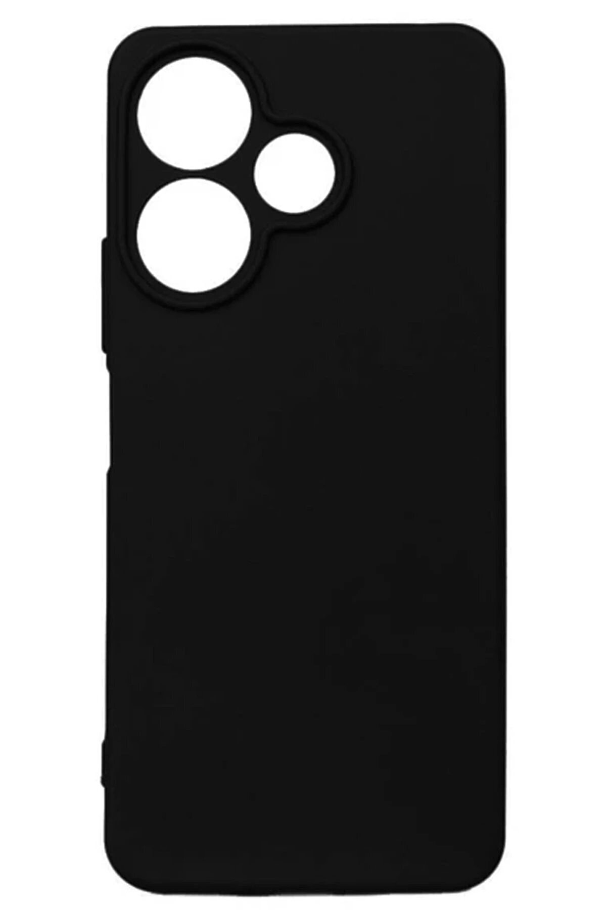 Xi̇aomi̇ Redmi̇ 13 4G Kılıf Fi̇rst Si̇li̇kon - Si̇yah - Dropx7431-3789