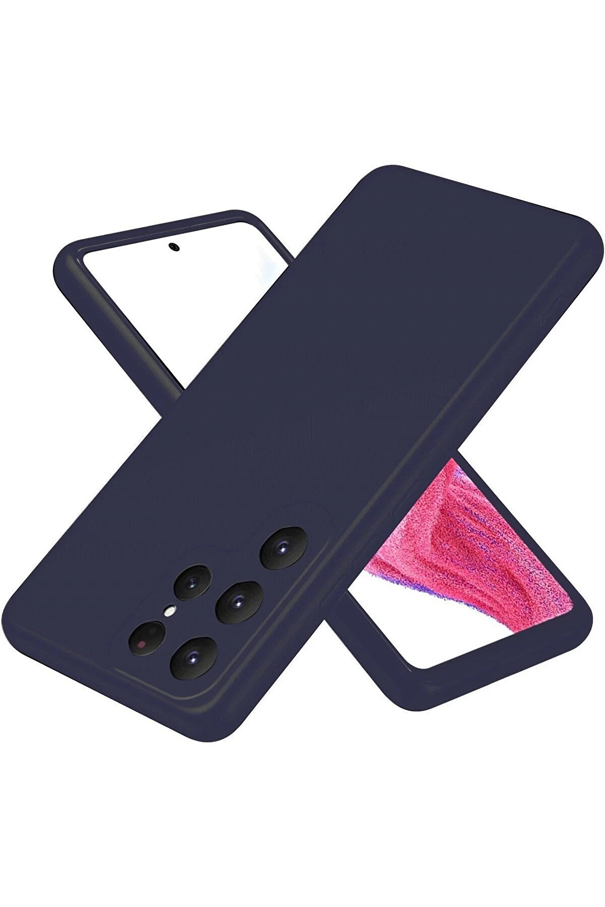 CepteToptan Samsung Galaxy S25 Ultra Kılıf First Silikon - Lacivert - DROPX5555-2525