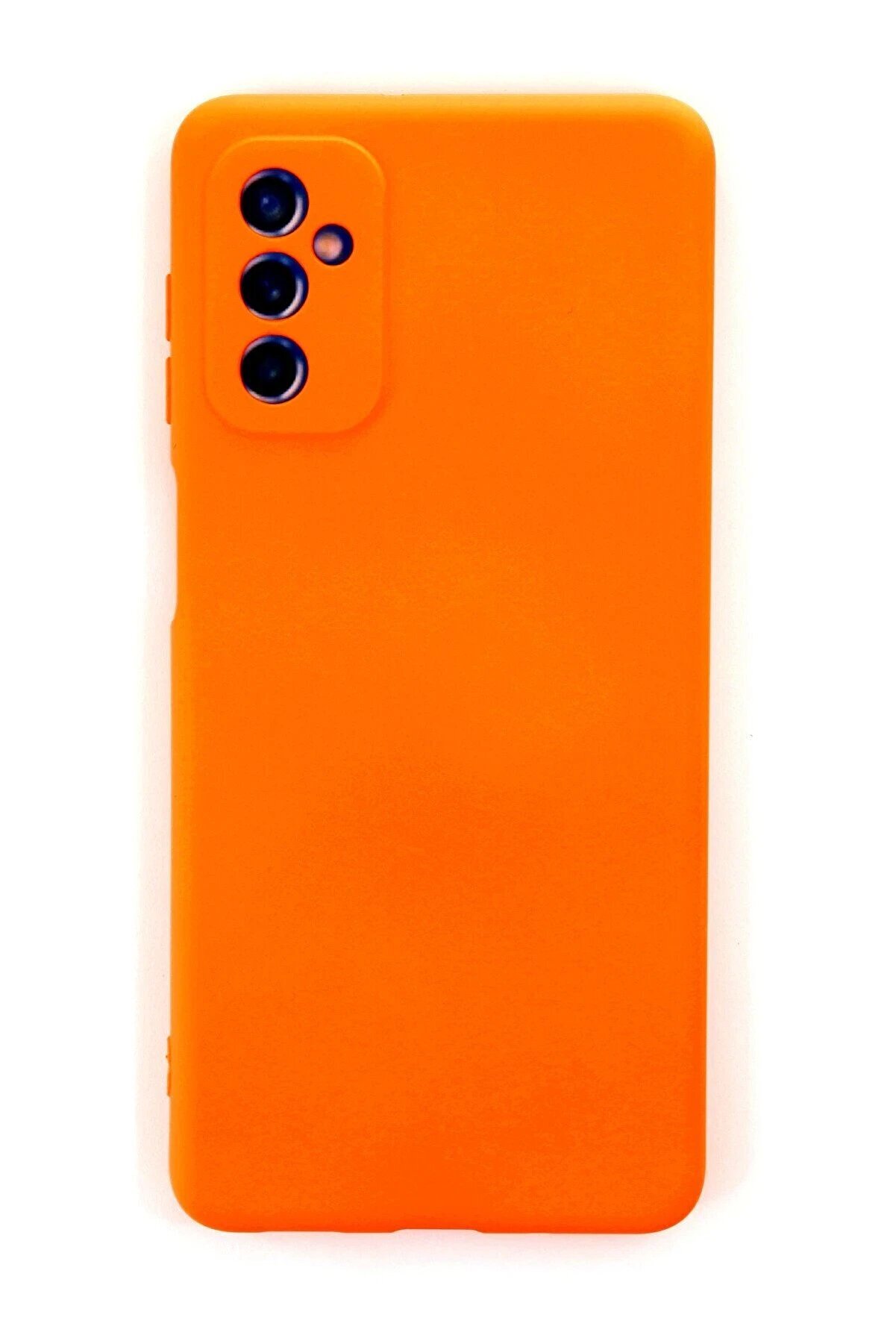 CepteToptan Samsung Galaxy M52 5G Kılıf Nano içi Kadife Silikon - Turuncu - DROPX8161-1005