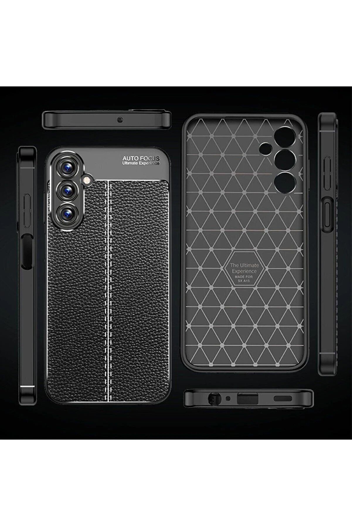 Samsung Galaxy A15 4G Kılıf Auto Focus Kapak - Si̇yah - Dropx2137-9611