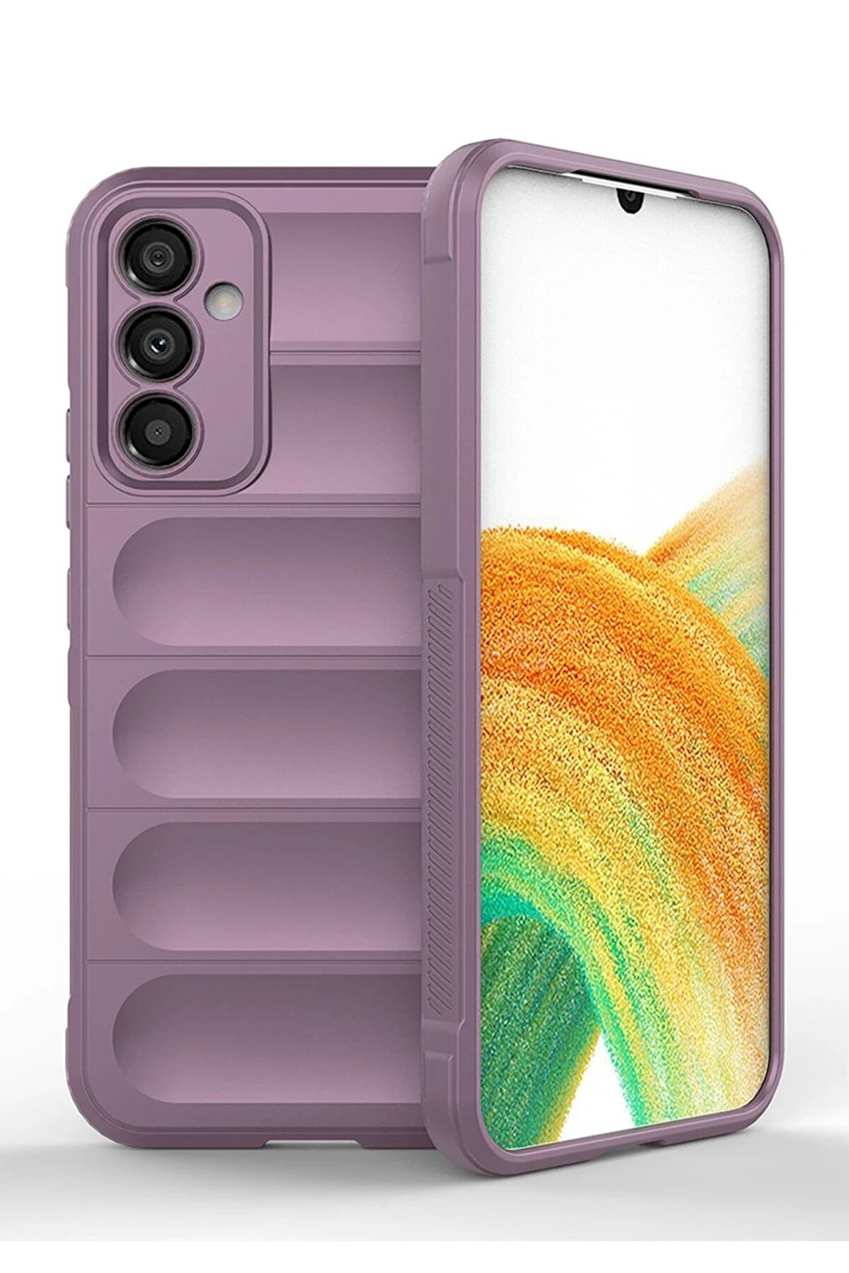 CepteToptan Samsung Galaxy A05S Kılıf Optimum Silikon - Mor - DROPX4058-8760