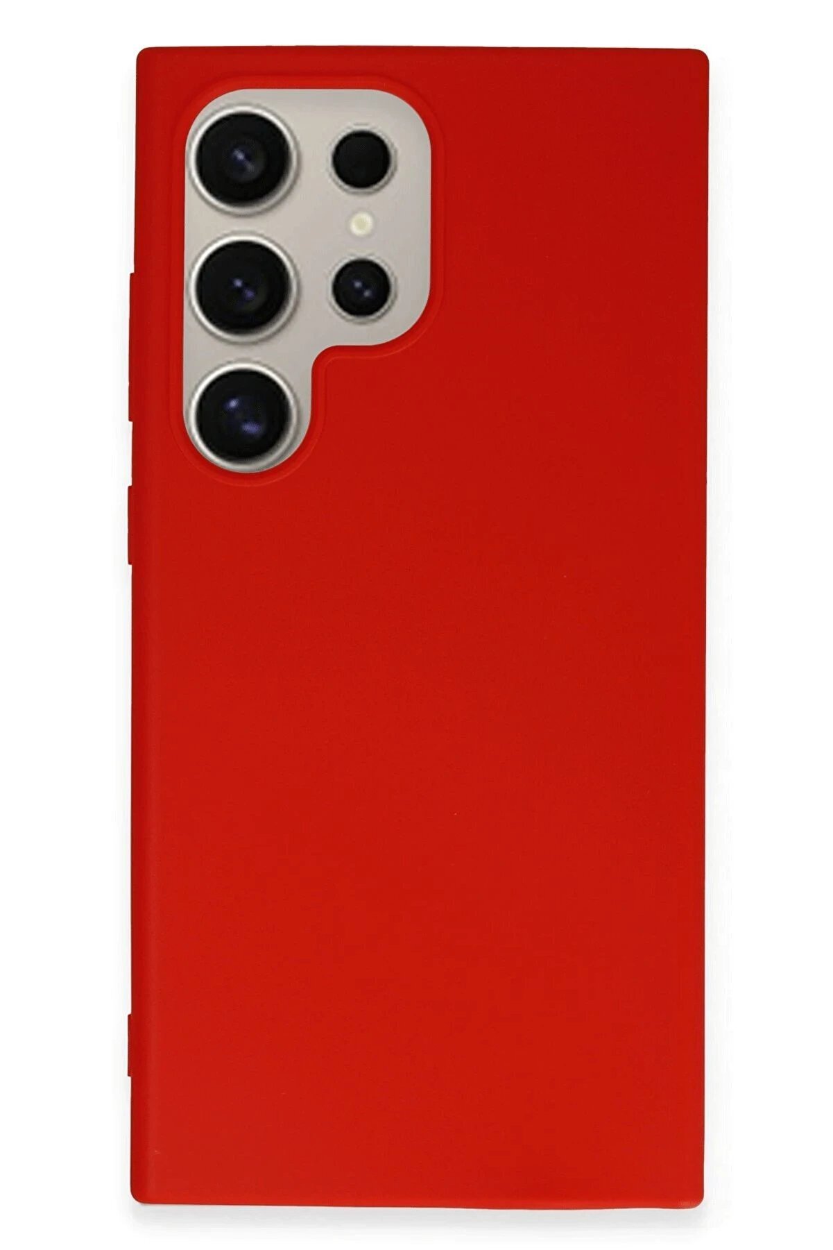 Samsung Galaxy S24 Ultra Kılıf Fi̇rst Si̇li̇kon - Kırmızı - Dropx8314-5865