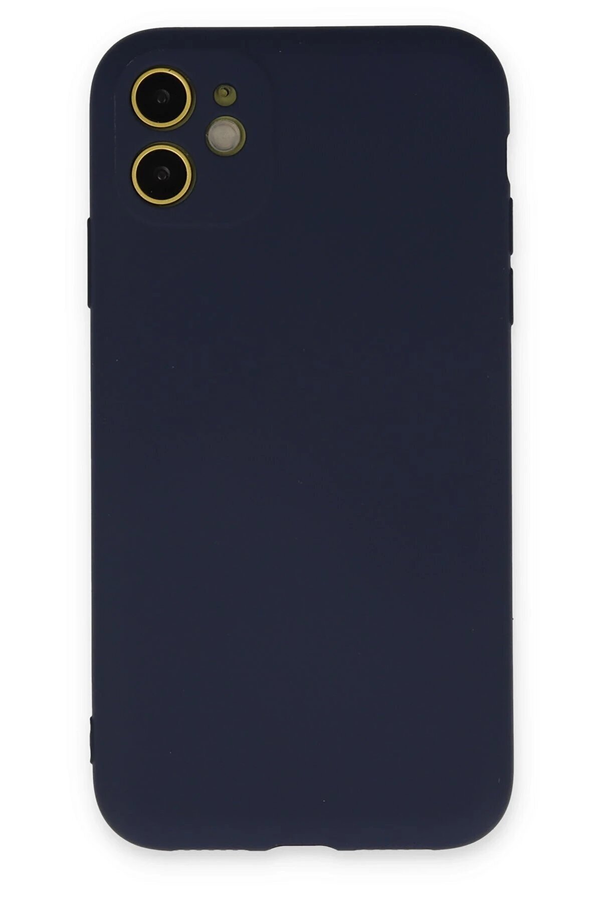 CepteToptan iPhone 11 Kılıf Nano içi Kadife Silikon - Lacivert - DROPX3953-9580