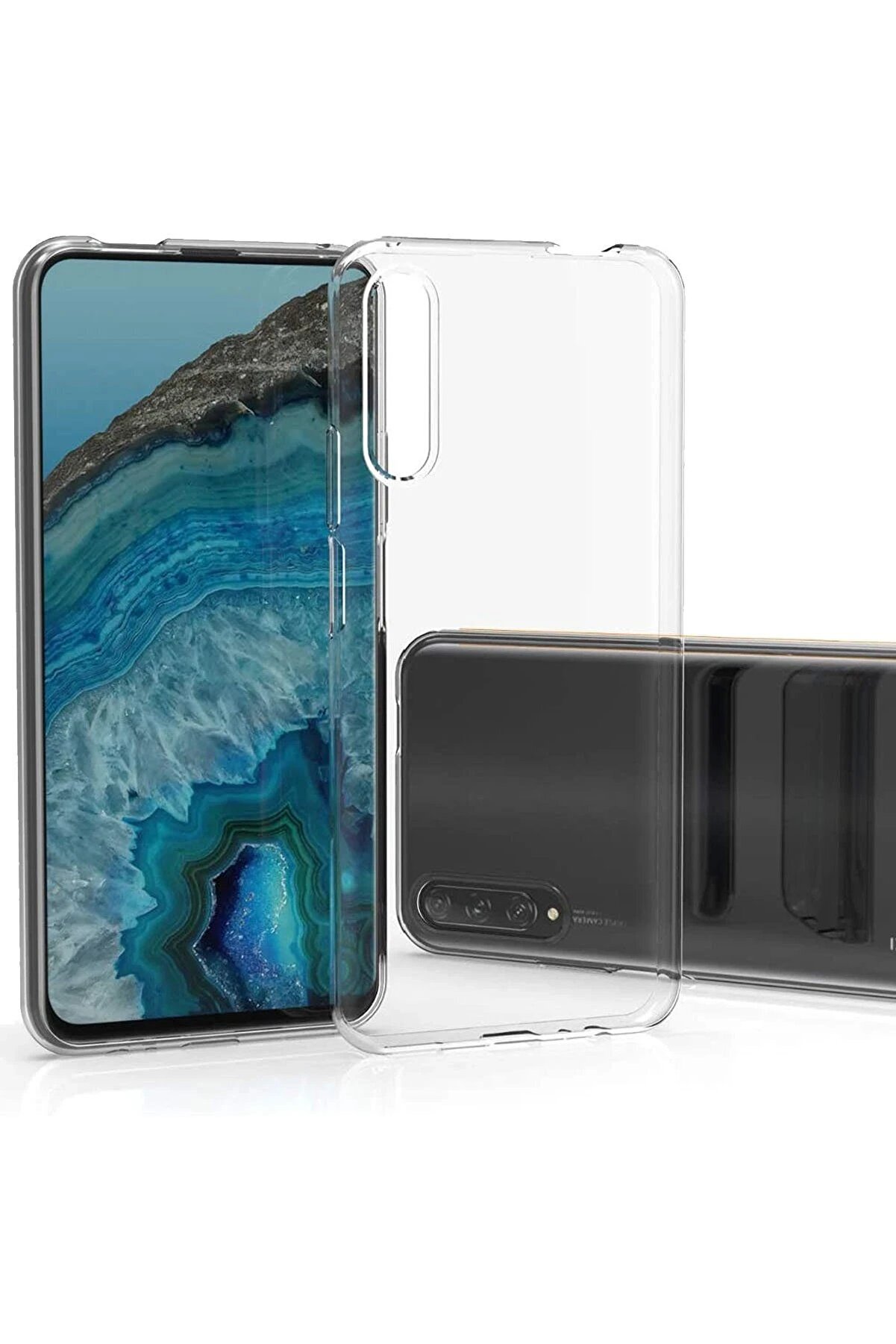 Huawei̇ P Smart Pro / Y9S Kılıf Lüx Şeffaf Si̇li̇kon - Dropx2194-6944