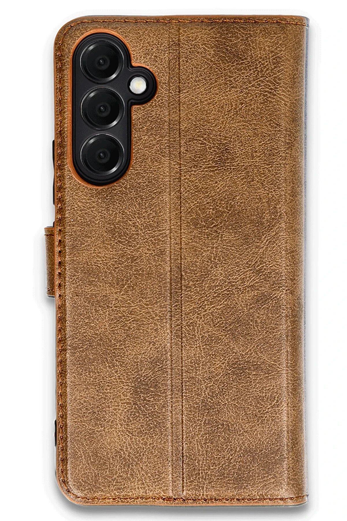 CepteToptan Samsung Galaxy A16 5G Kılıf Trend S Plus Kapaklı Kılıf - Taba - DROPX9353-9107