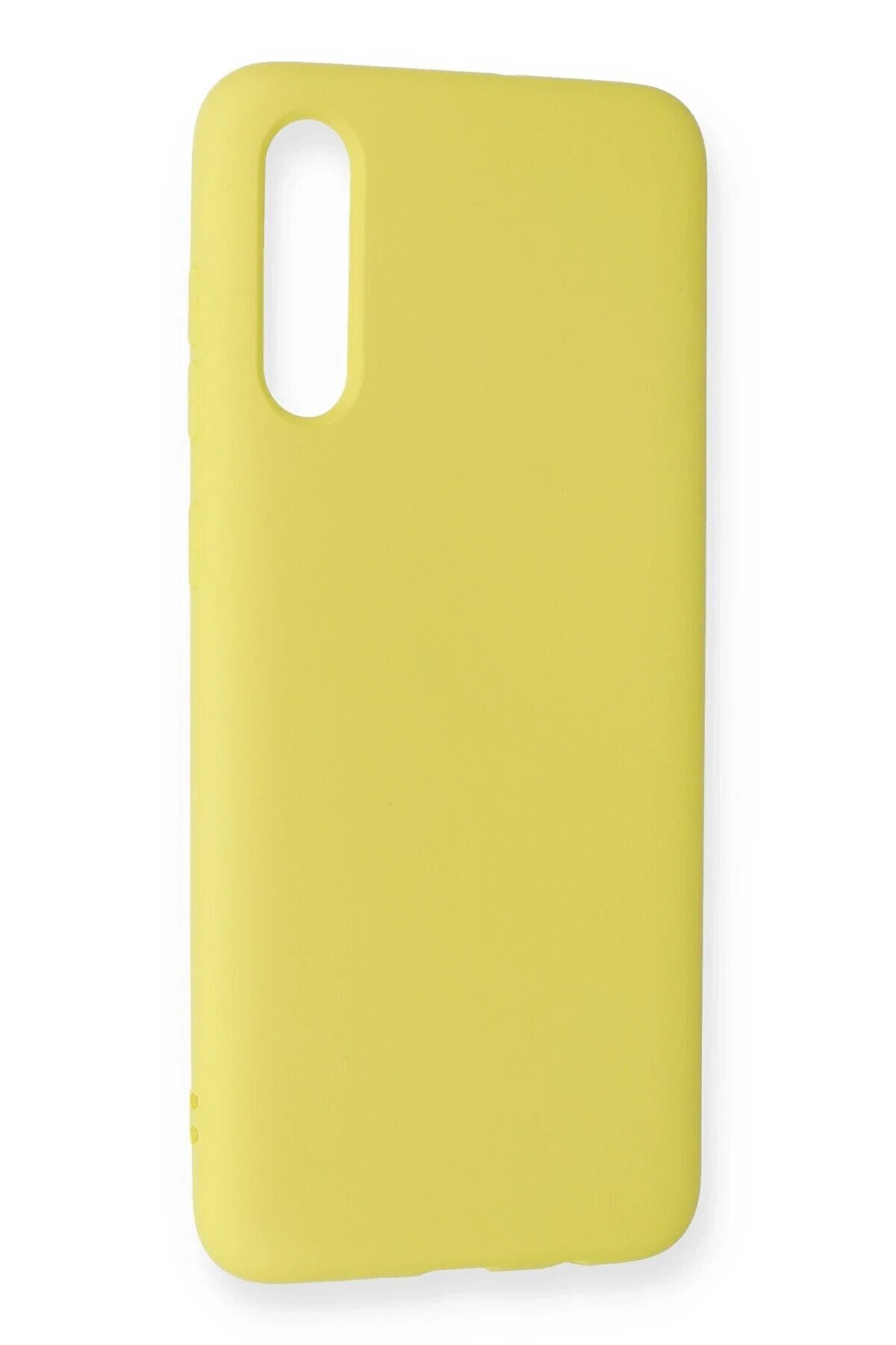 Samsung Galaxy A70 Kılıf Nano İçi̇ Kadi̇fe Si̇li̇kon - Sarı - Dropx6483-5722