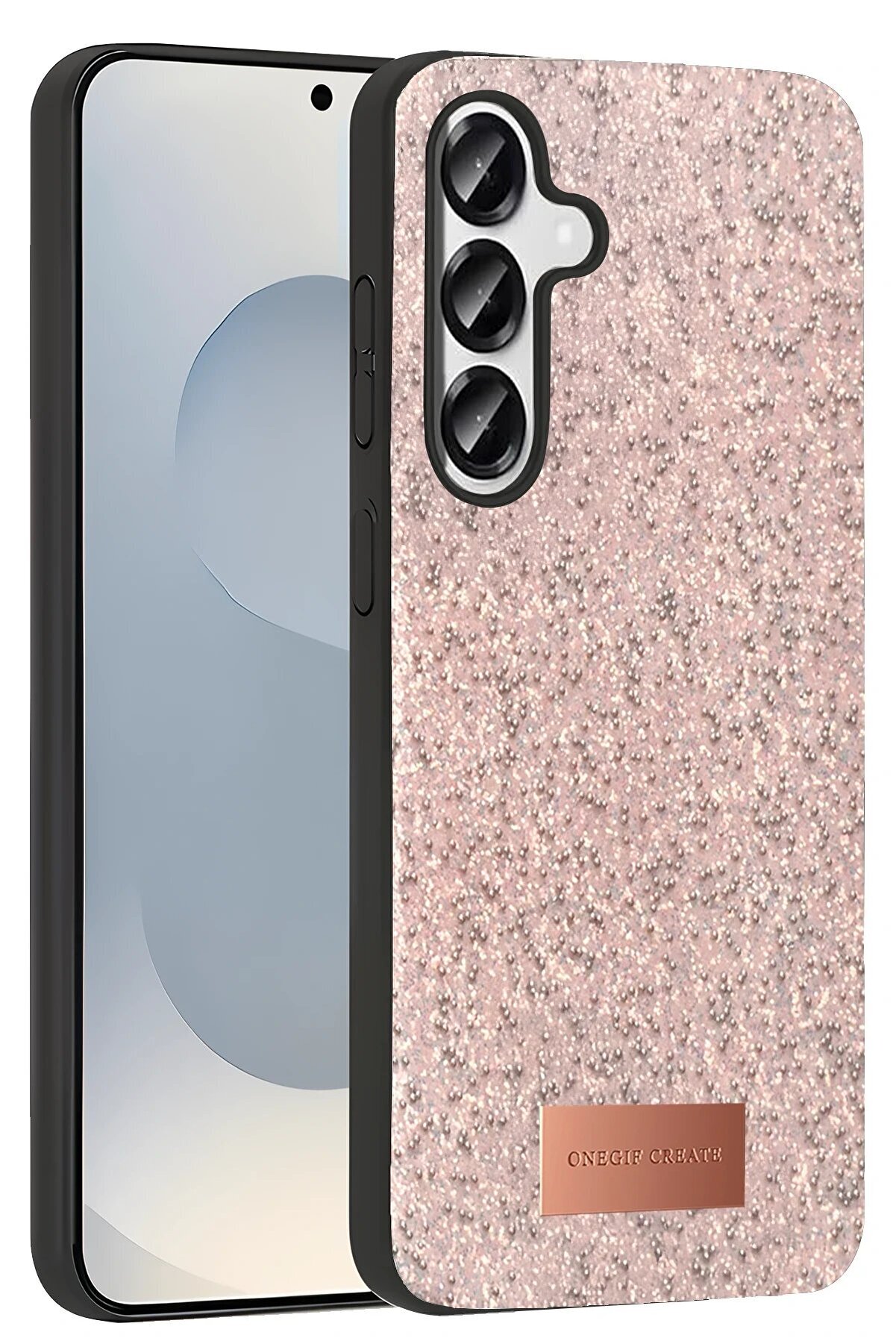 Samsung Galaxy S25 Plus Bri̇ght Si̇mli̇ Kapak - Pembe - Dropx1618-9276