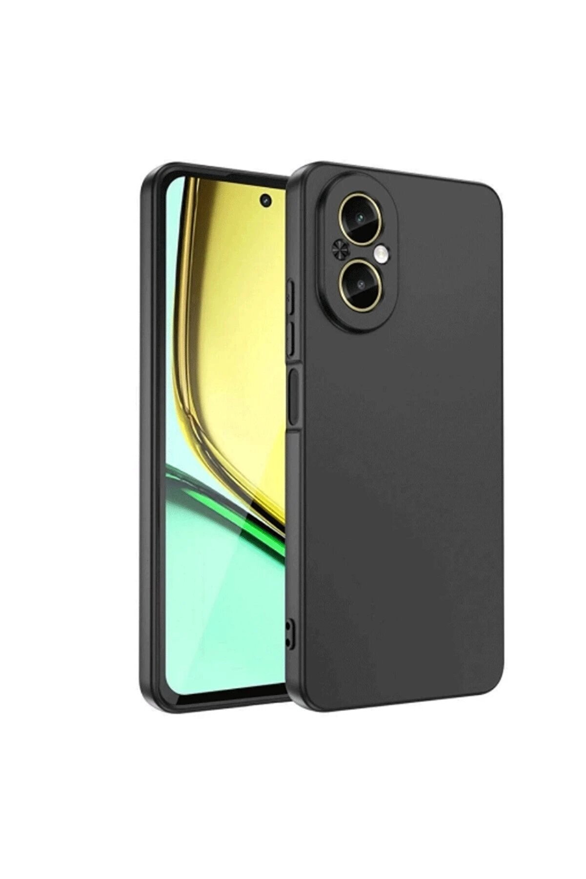 CepteToptan Realme 12 Lite Kılıf First Silikon - Siyah - DROPX6873-7606