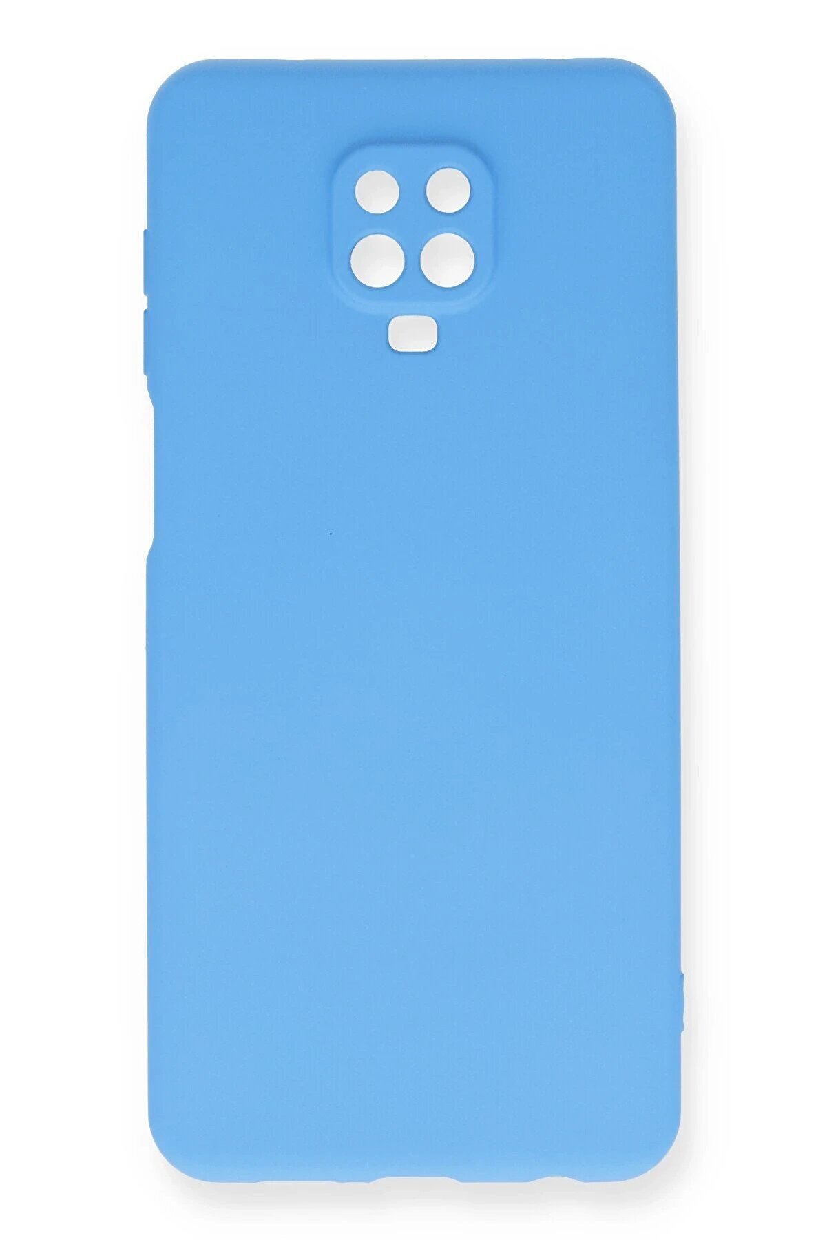 CepteToptan Xiaomi Redmi Note 9 Pro Kılıf Nano i&ccedil;i Kadife Silikon - Mavi - DROPX1721-8476