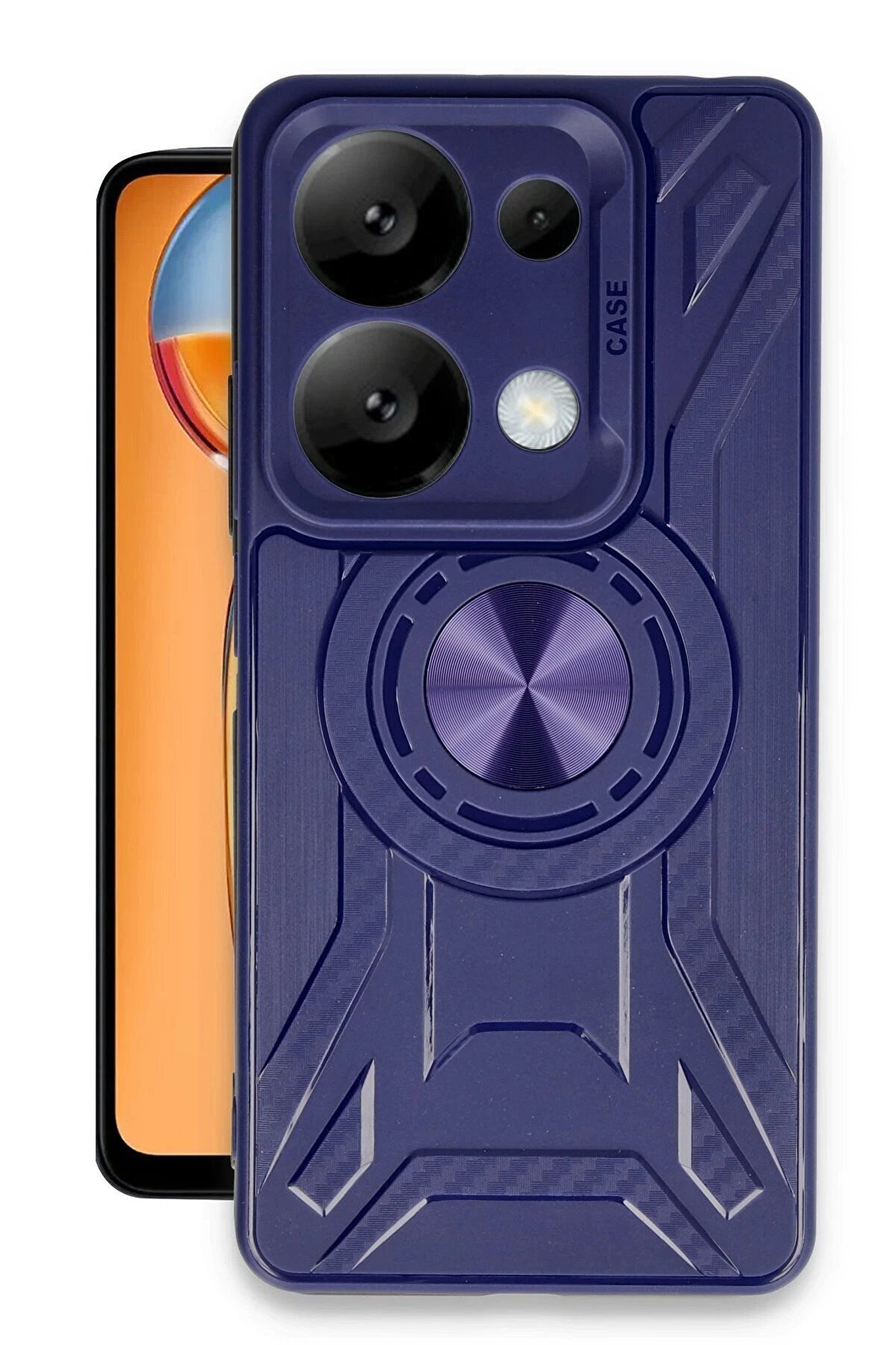 CepteToptan Xiaomi Redmi Note 13 Pro 5G Kılıf Lincoln Silikon - Lacivert - DROPX9541-2979