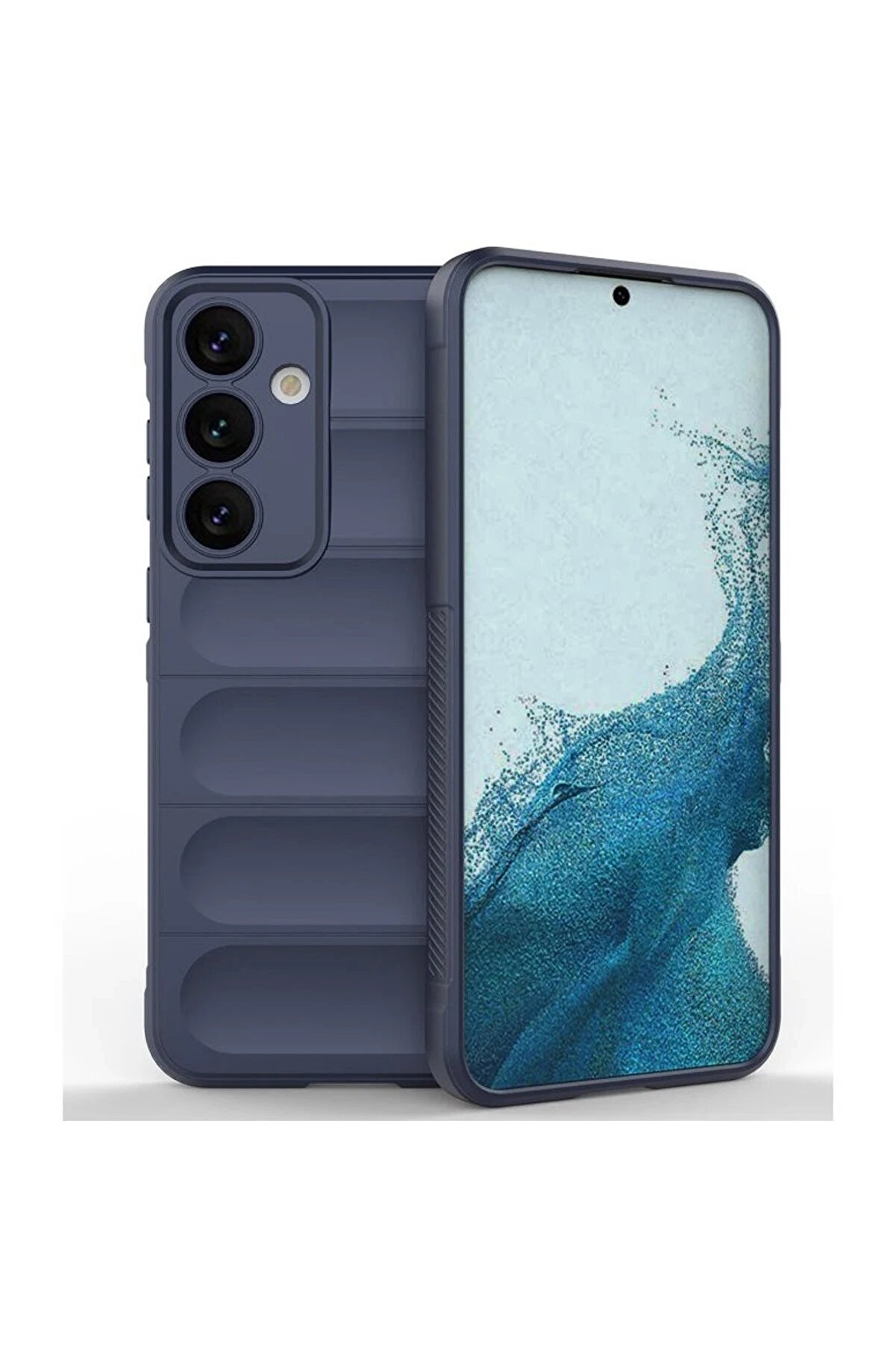 CepteToptan Samsung Galaxy S24 FE Kılıf Optimum Silikon - Lacivert - DROPX1574-6002