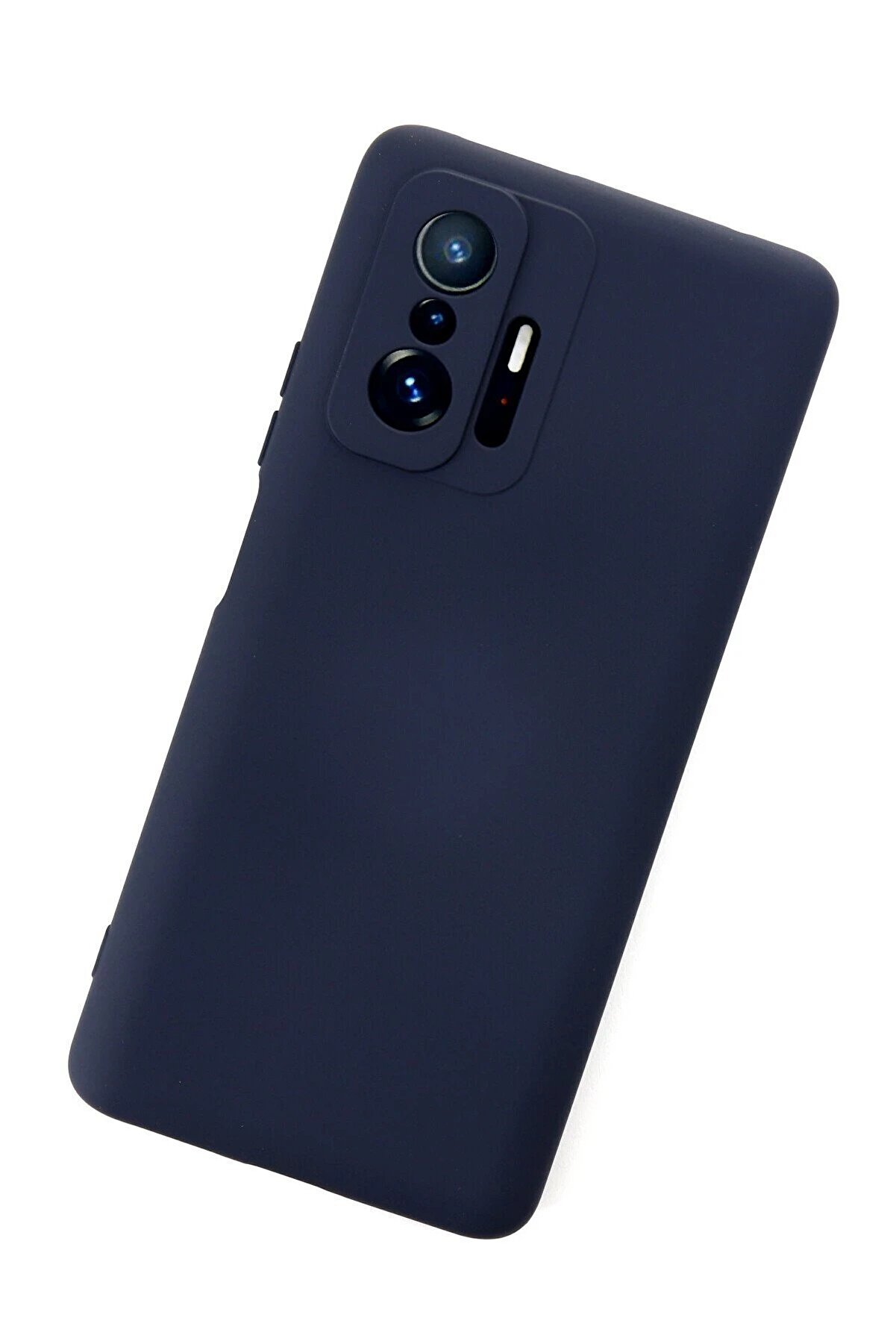 Xi̇aomi̇ Mi̇ 11T Pro Kılıf Nano İ&ccedil;i̇ Kadi̇fe Si̇li̇kon - Laci̇vert - Dropx4457-8632