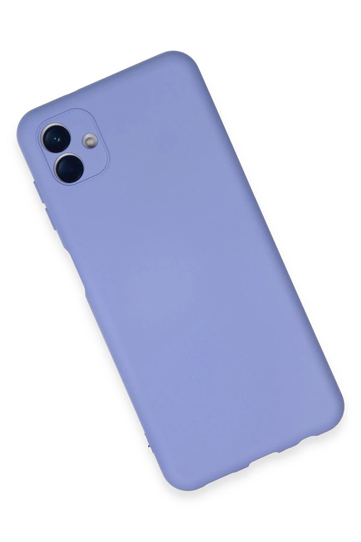 Samsung Galaxy A04E Kılıf Nano İ&ccedil;i̇ Kadi̇fe Si̇li̇kon - Li̇la - Dropx3175-5436