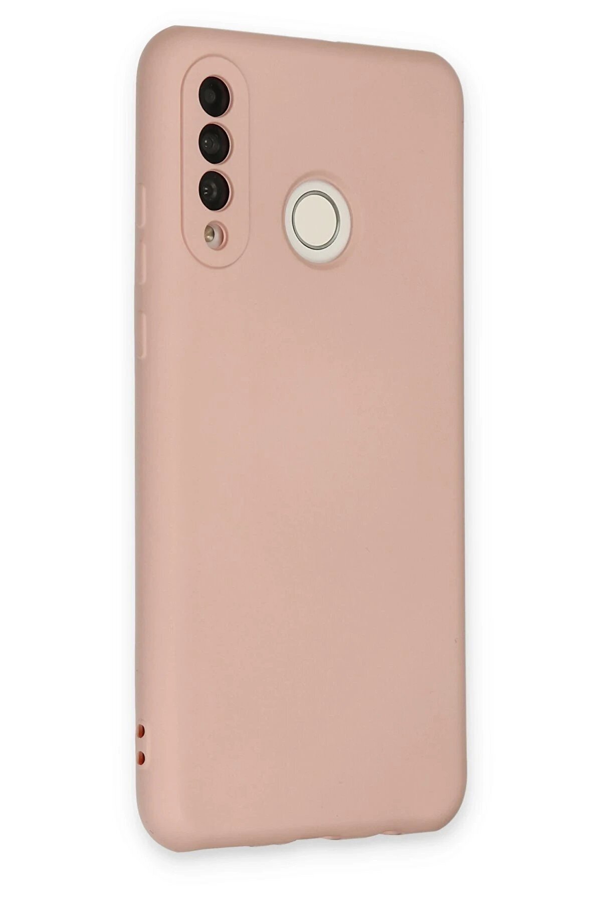 Huawei̇ P30 Li̇te Kılıf Nano İçi̇ Kadi̇fe Si̇li̇kon - Pudra - Dropx3226-5202