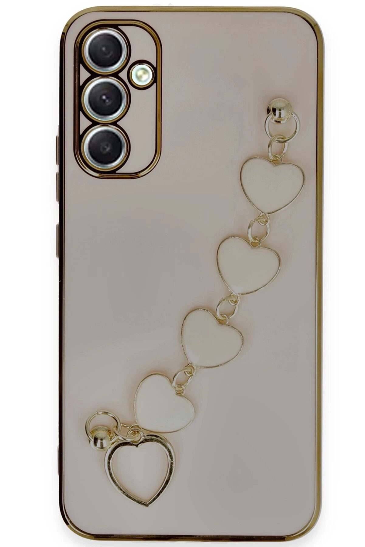 CepteToptan Samsung Galaxy A34 5G Kılıf Esila Silikon - Pudra - DROPX3425-6214