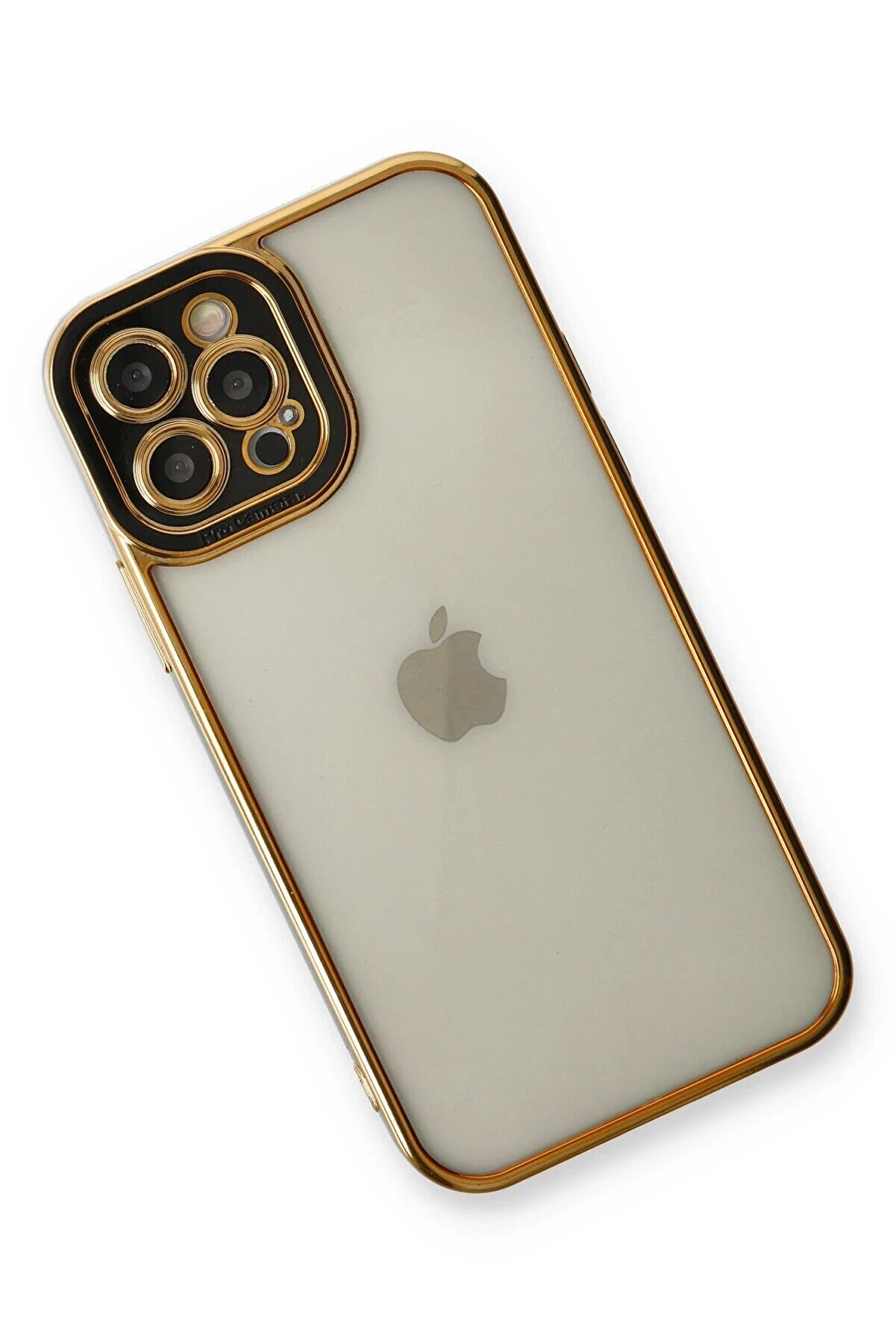 İphone 12 Pro Kılıf Li̇va Lens Si̇li̇kon - Si̇yah - Dropx8305-1268