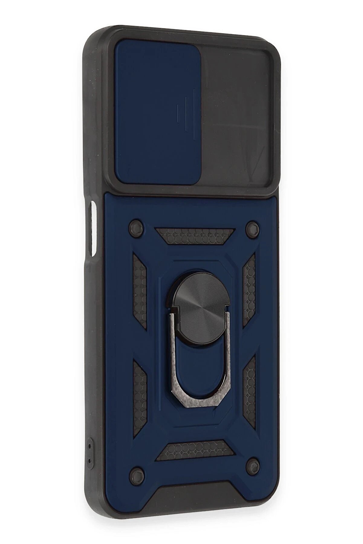 Realme C35 Kılıf Pars Lens Yüzüklü Si̇li̇kon - Laci̇vert - Dropx7865-8993