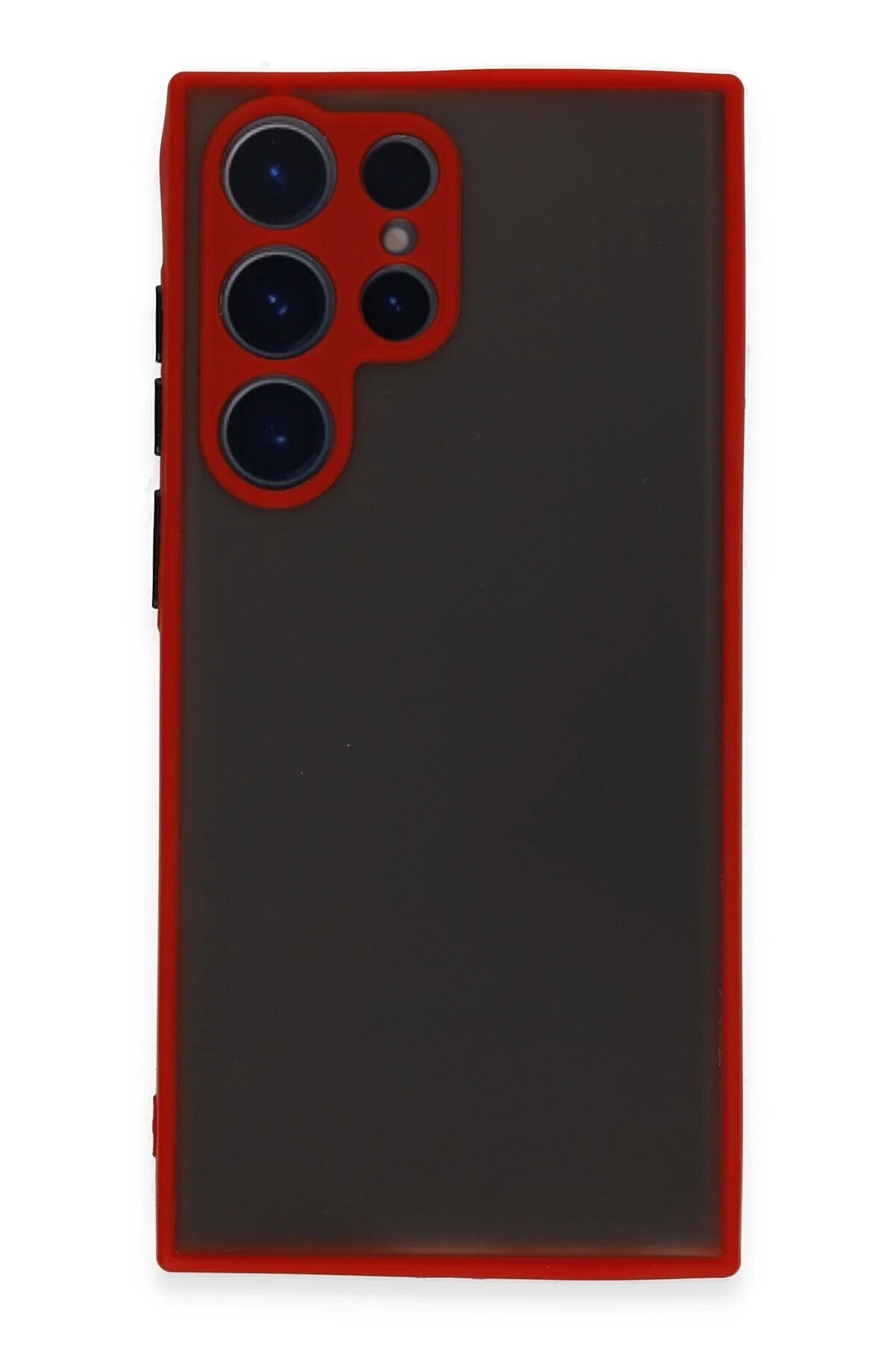 CepteToptan Samsung Galaxy S23 Ultra Kılıf Montreal Silikon Kapak - Kırmızı - DROPX9233-3150