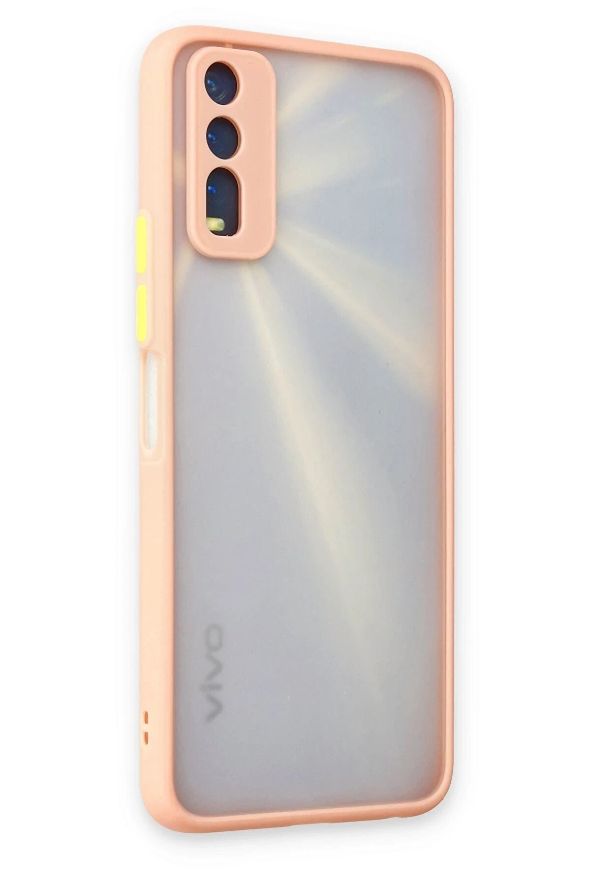 Vi̇vo Y11S Kılıf Montreal Si̇li̇kon Kapak - Pembe - Dropx2775-9382