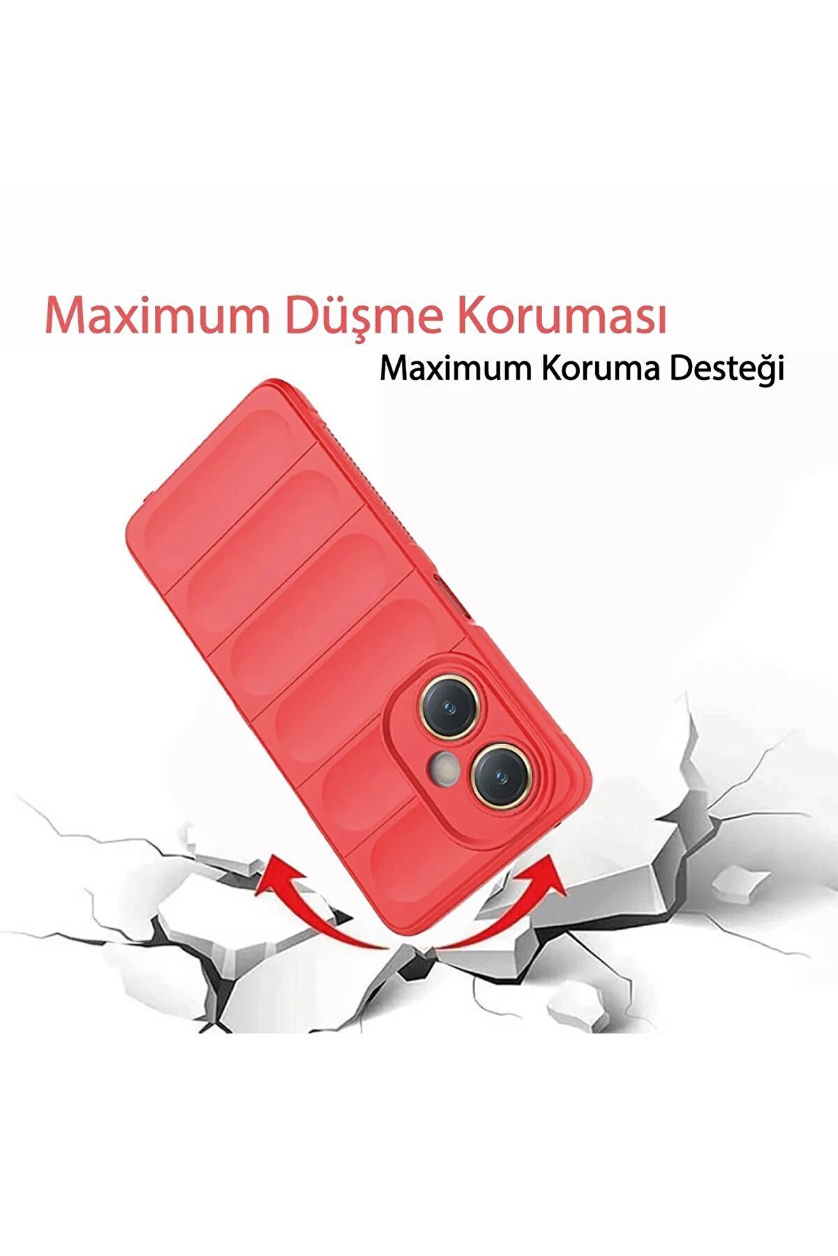 Vi̇vo Y27 Kılıf Opti̇mum Si̇li̇kon - Krem - Dropx5202-7229