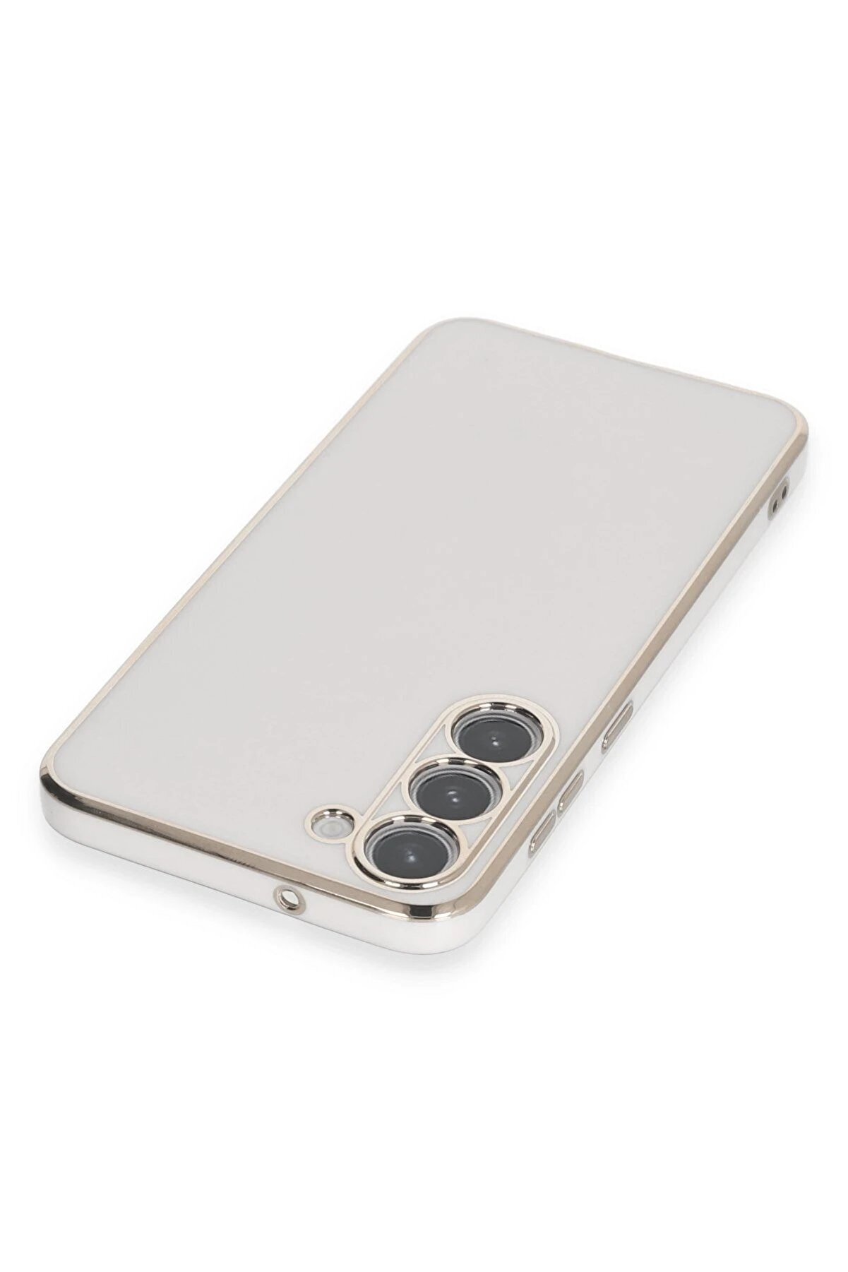 Samsung Galaxy S23 Kılıf Volet Si̇li̇kon - Beyaz - Dropx9808-8313