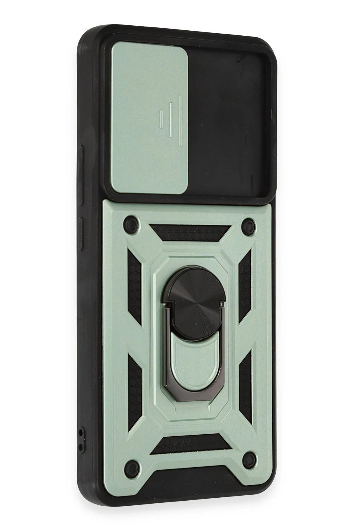 Xi̇aomi̇ Mi̇ 12T Pro Kılıf Pars Lens Yüzüklü Si̇li̇kon - Yeşi̇l - Dropx4506-5980