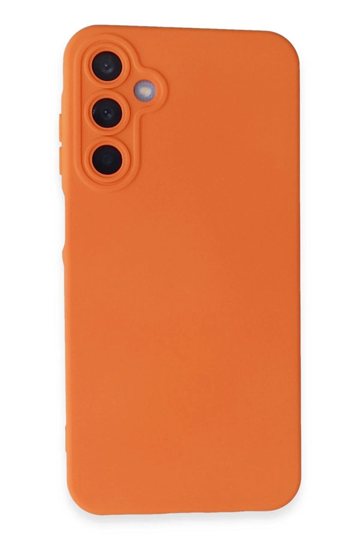 CepteToptan Samsung Galaxy A15 4G Kılıf Nano içi Kadife Silikon - Turuncu - DROPX3374-2666