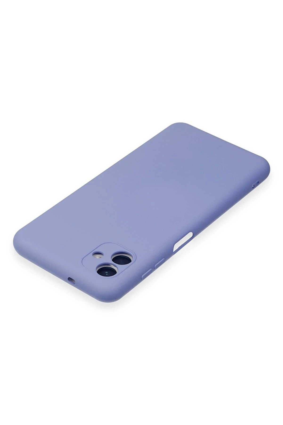 Samsung Galaxy A04E Kılıf Nano İ&ccedil;i̇ Kadi̇fe Si̇li̇kon - Li̇la - Dropx3175-5436