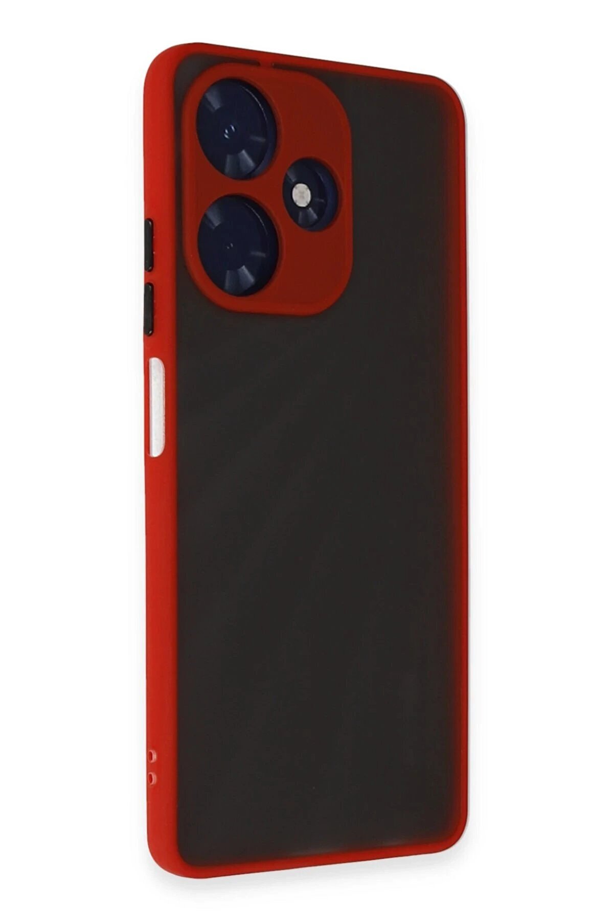 İnfi̇ni̇x Hot 30 4G Kılıf Montreal Si̇li̇kon Kapak - Kırmızı - Dropx2104-6216