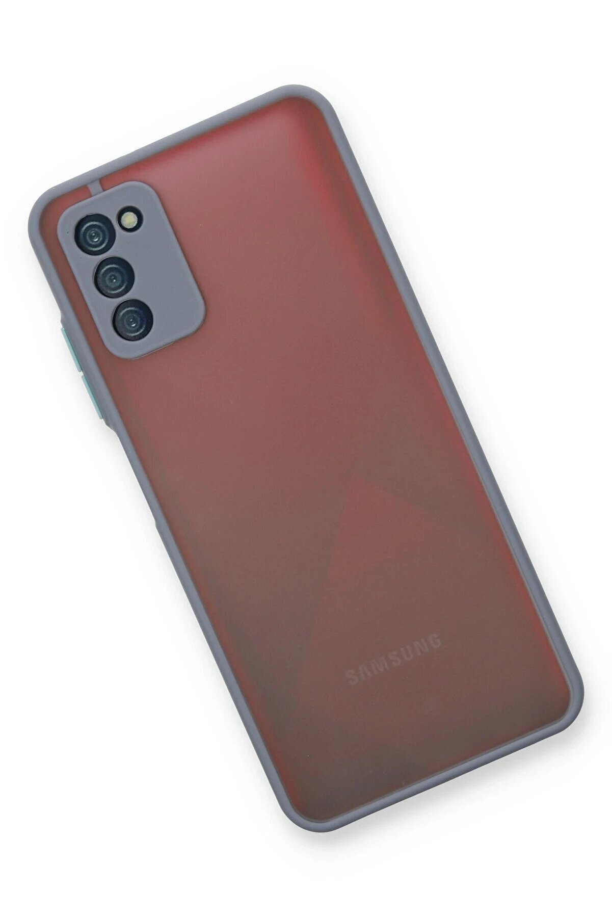 Samsung Galaxy A03S Kılıf Montreal Si̇li̇kon Kapak - Gri̇ - Dropx9962-5948