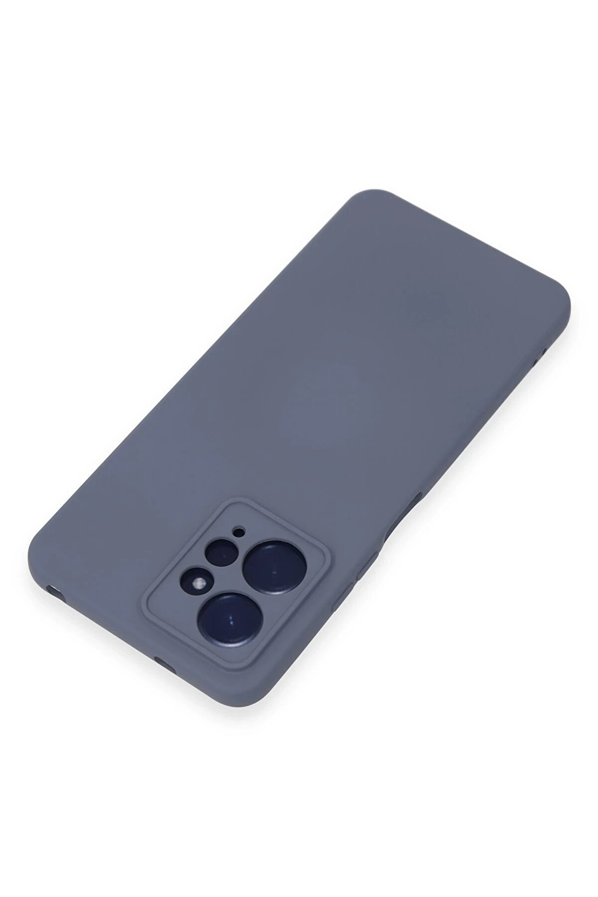 Xi̇aomi̇ Redmi̇ Note 12 4G Kılıf Nano İçi̇ Kadi̇fe Si̇li̇kon - Gri̇ - Dropx9287-8922