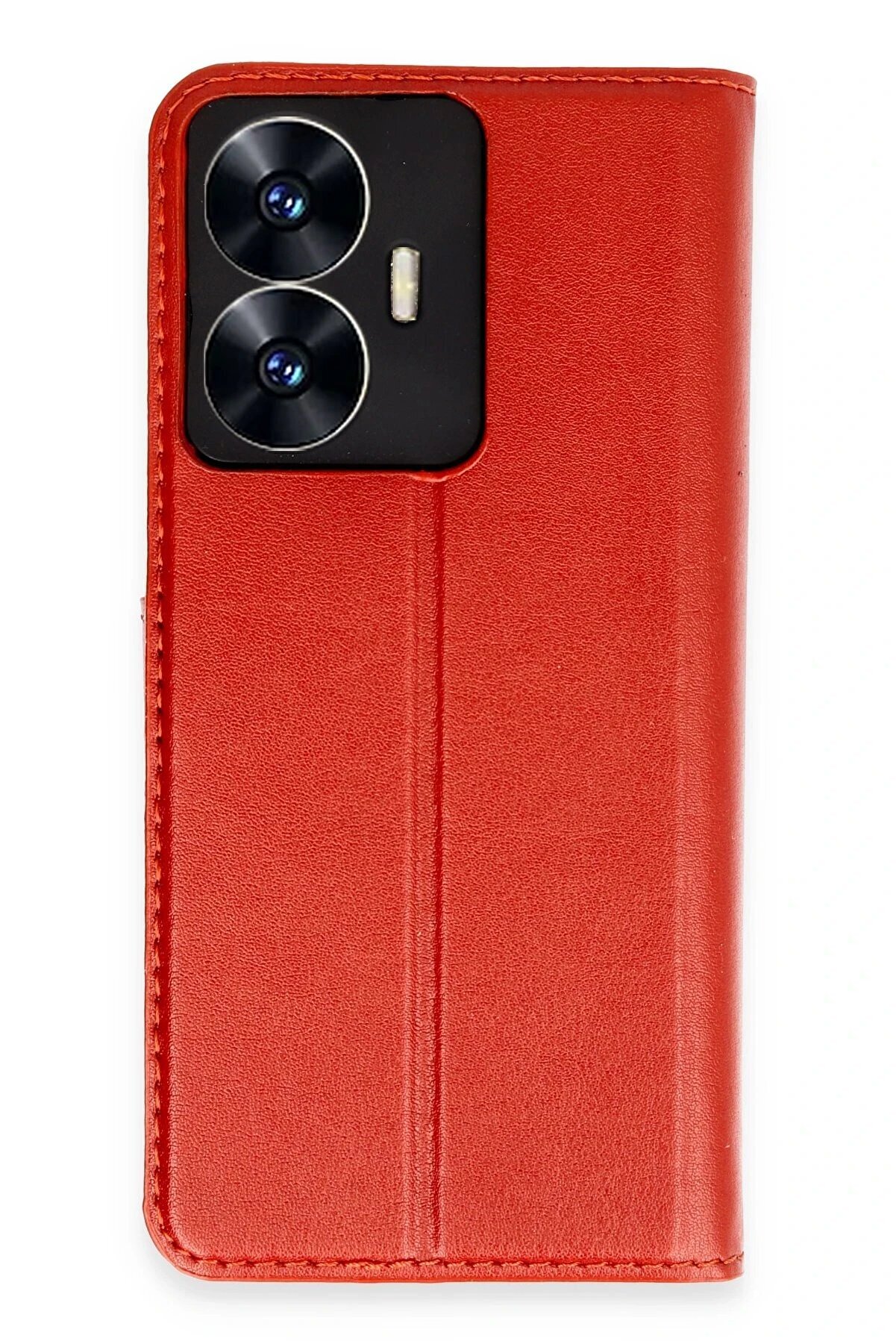 CepteToptan Realme C55 Kılıf Trend S Plus Kapaklı Kılıf - Kırmızı - CPT4729215-4966