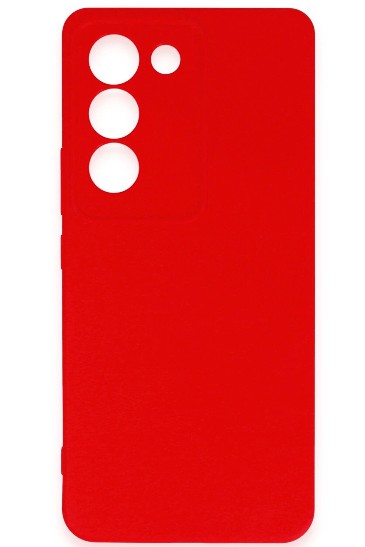 Vi̇vo V30 Li̇te 4G Kılıf Fi̇rst Si̇li̇kon - Kırmızı - Dropx7802-9233