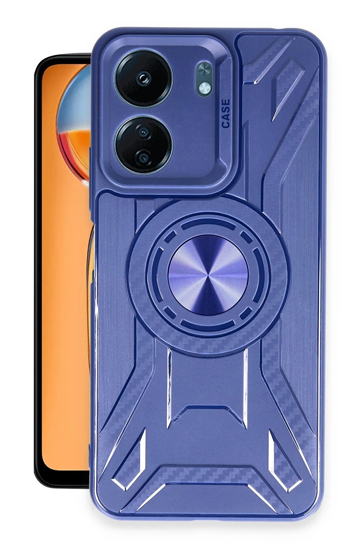 CepteToptan Xiaomi Redmi 13C Kılıf Lincoln Silikon - Lacivert - DROPX7743-9806