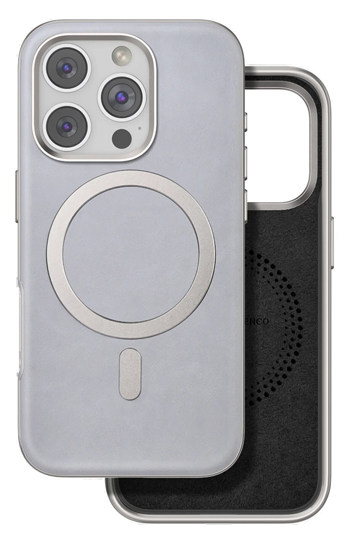 CepteToptan iPhone 16 Pro Puskas Magsafe Kapak - Titan Gri - DROPX4329-1135