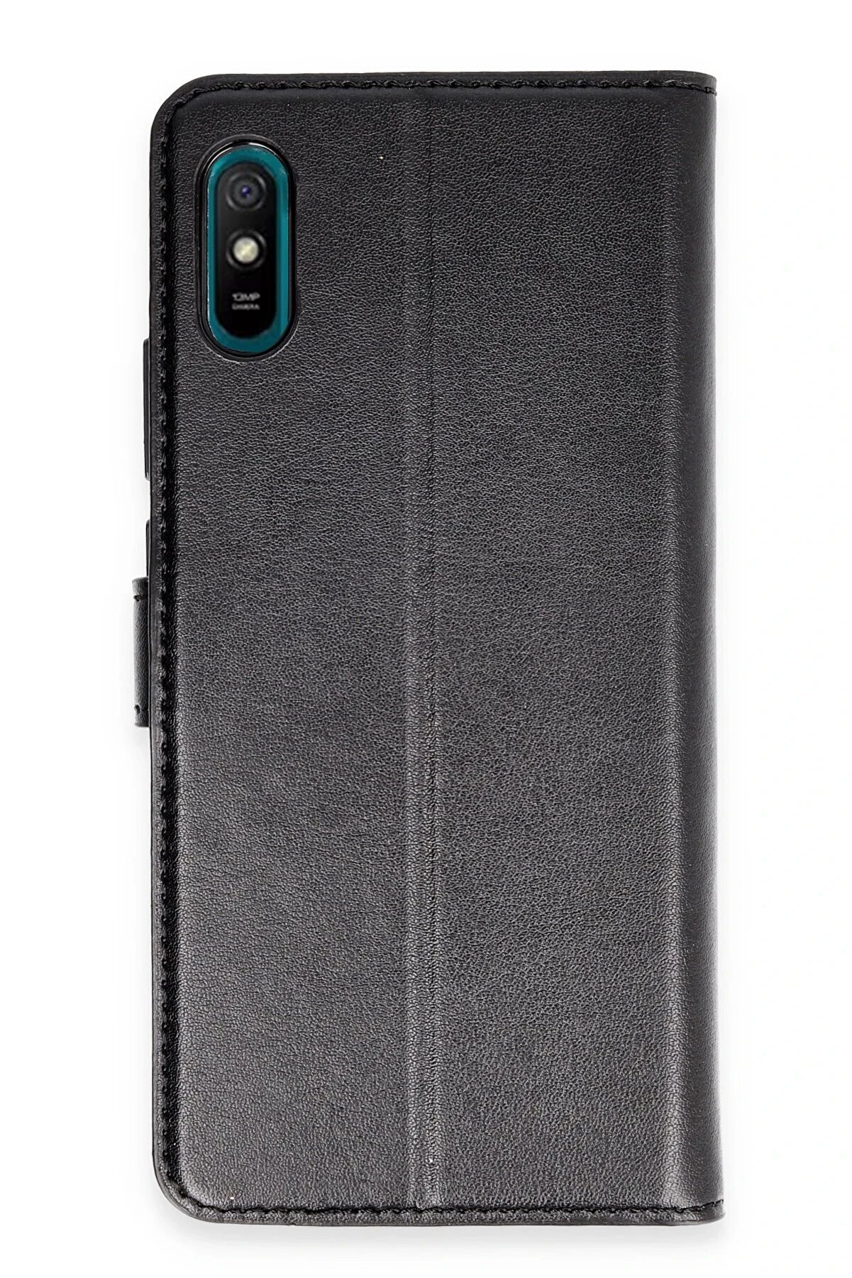 CepteToptan Xiaomi Redmi 9A Kılıf Trend S Plus Kapaklı Kılıf - Siyah - DROPX5302-8018