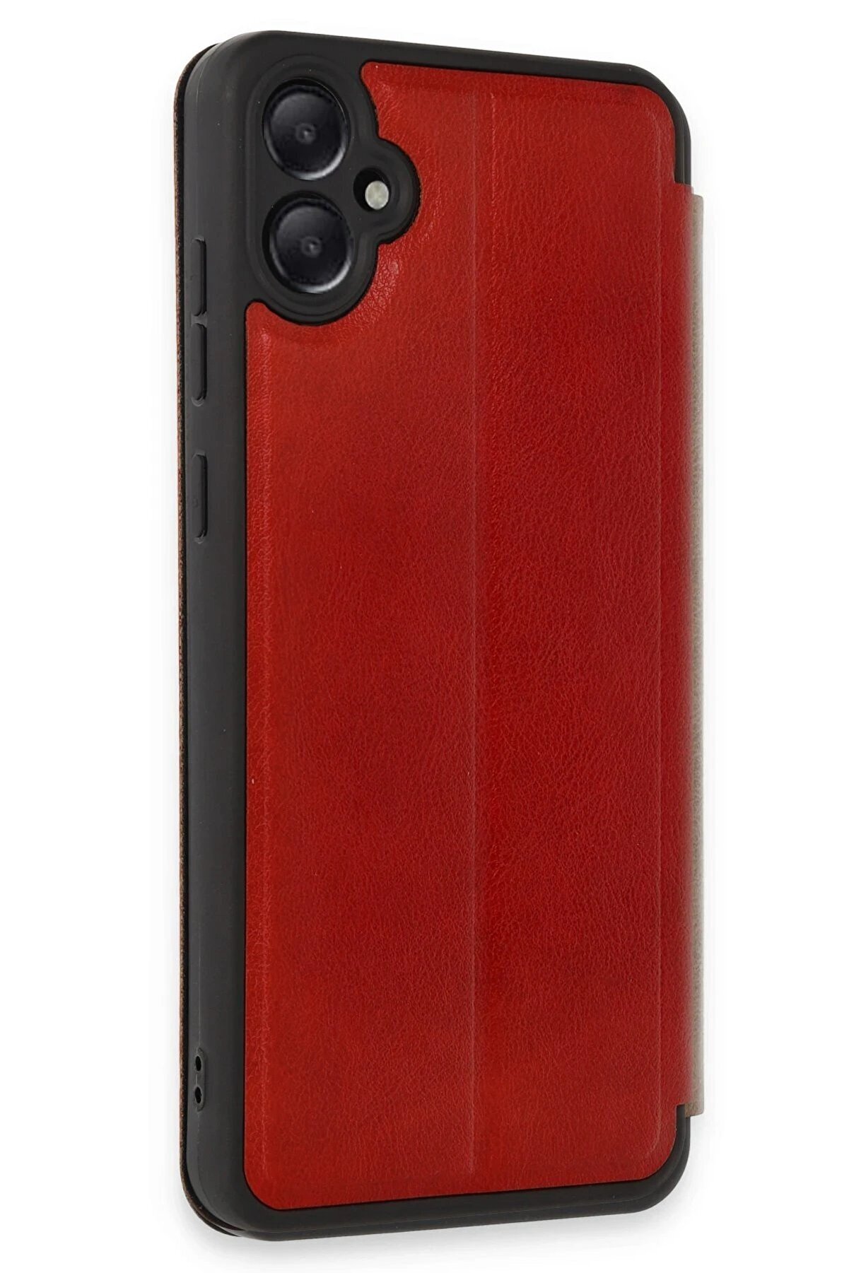 Samsung Galaxy A05 Kılıf Fli̇p Cover - Kırmızı - Dropx8827-8373