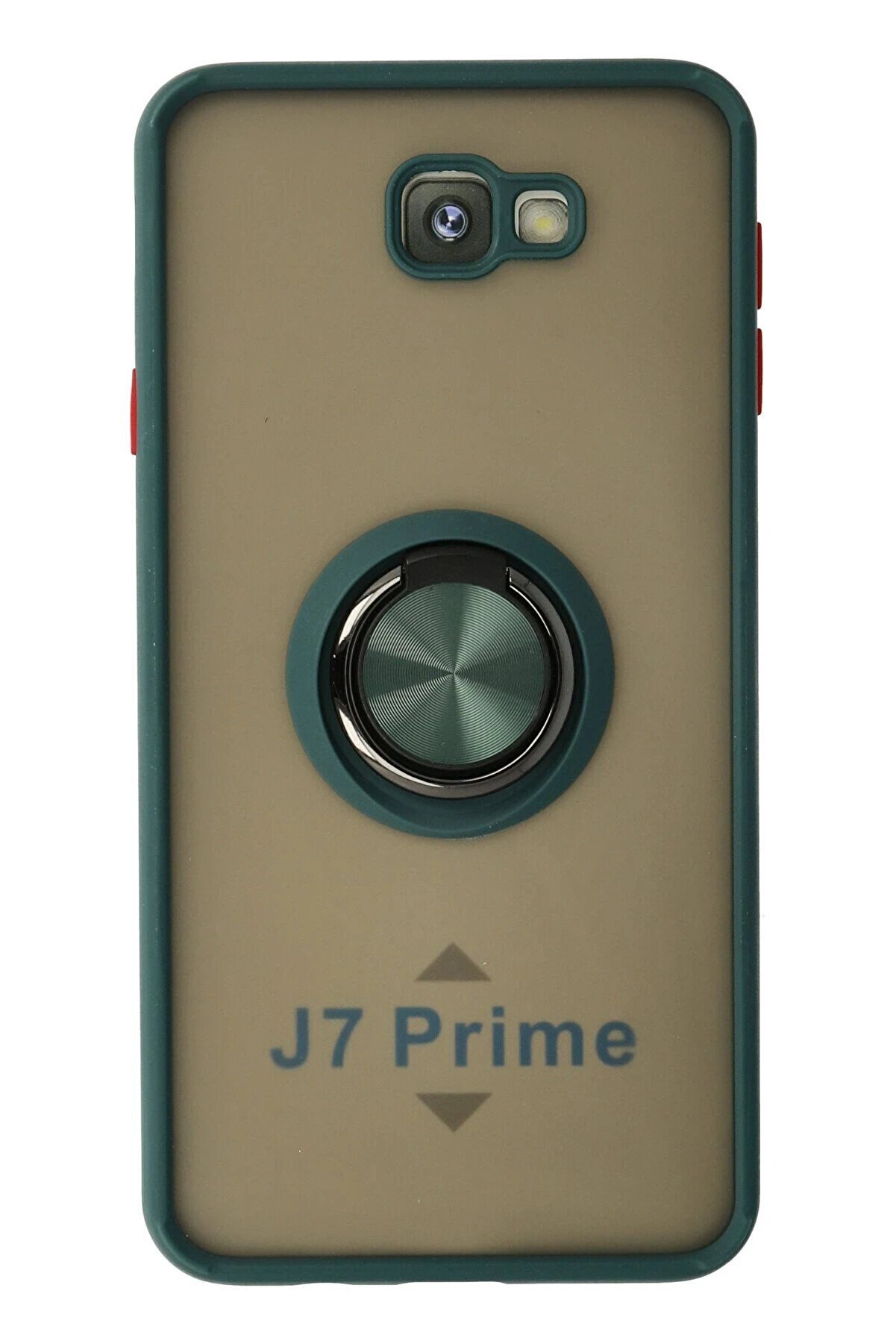 CepteToptan Samsung Galaxy J7 Prime Kılıf Montreal Y&uuml;z&uuml;kl&uuml; Silikon Kapak - Yeşil - DROPX5957-9018