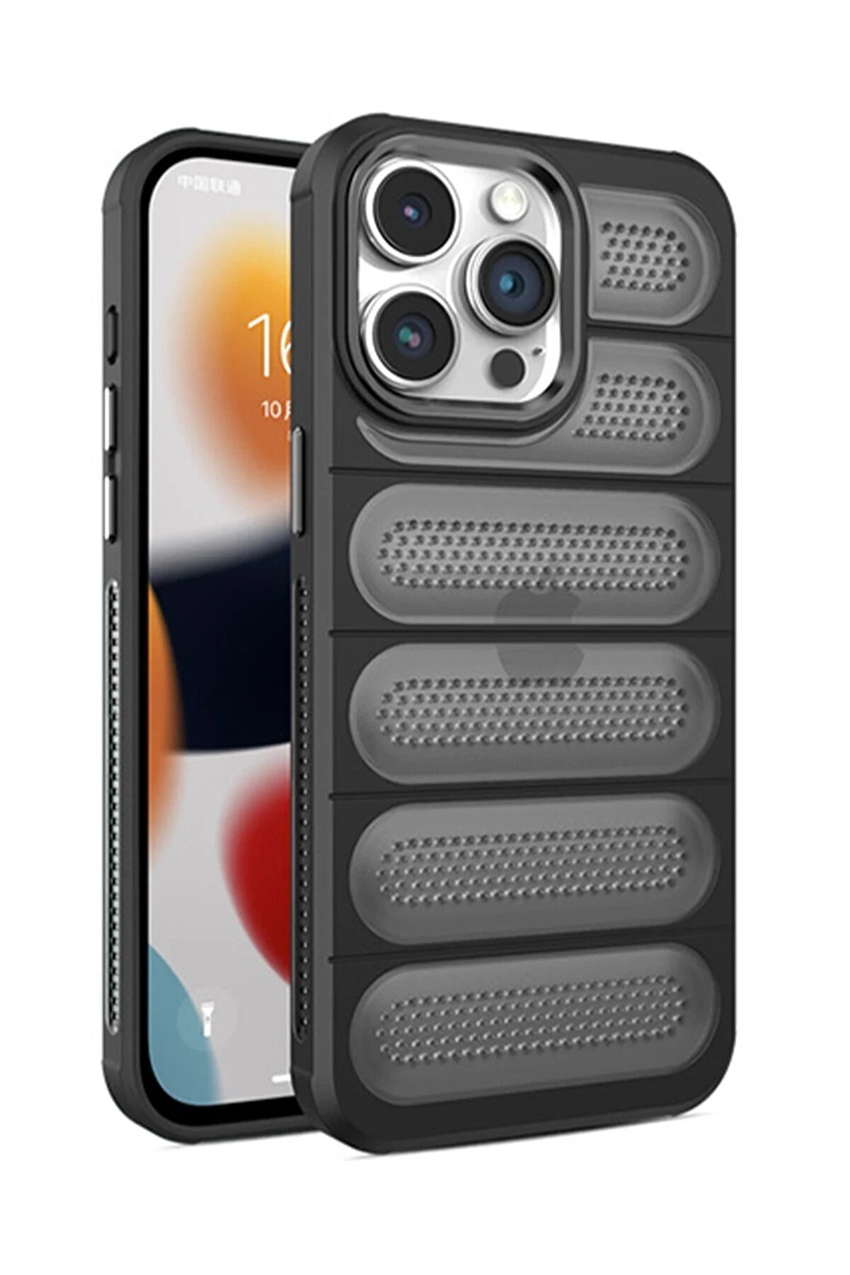 CepteToptan iPhone 14 Pro Max Kılıf Airmax Silikon Kapak - Siyah - DROPX5862-1121