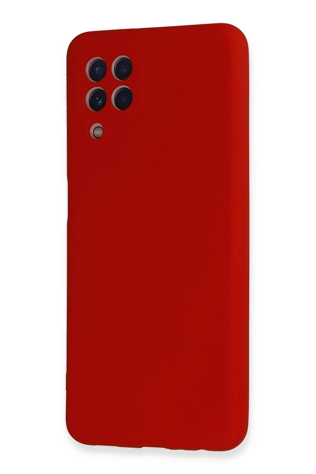 Samsung Galaxy A22 Kılıf Nano İçi̇ Kadi̇fe Si̇li̇kon - Kırmızı - Dropx7800-1864