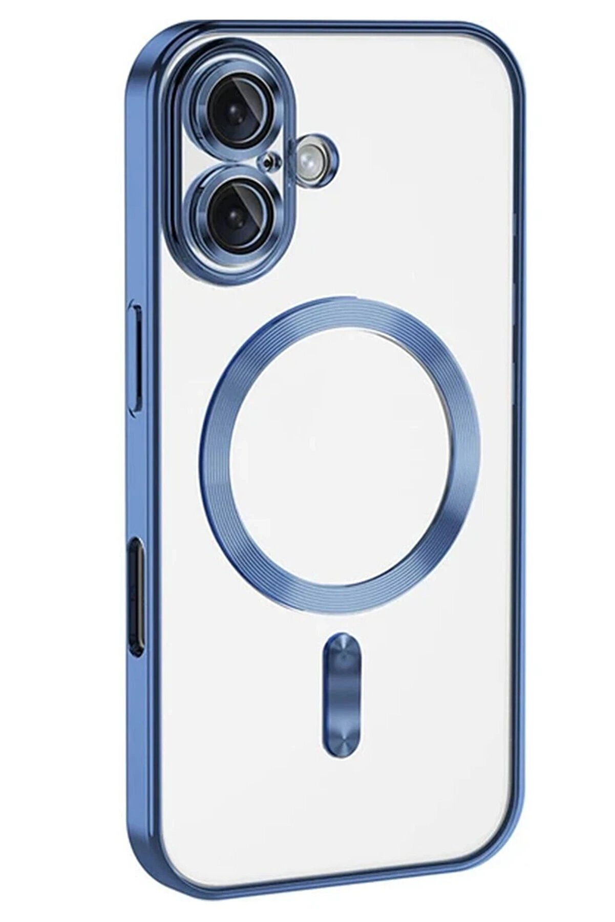 CepteToptan iPhone 16 Kılıf Kross Magneticsafe Kapak - Mavi - DROPX1753-9361