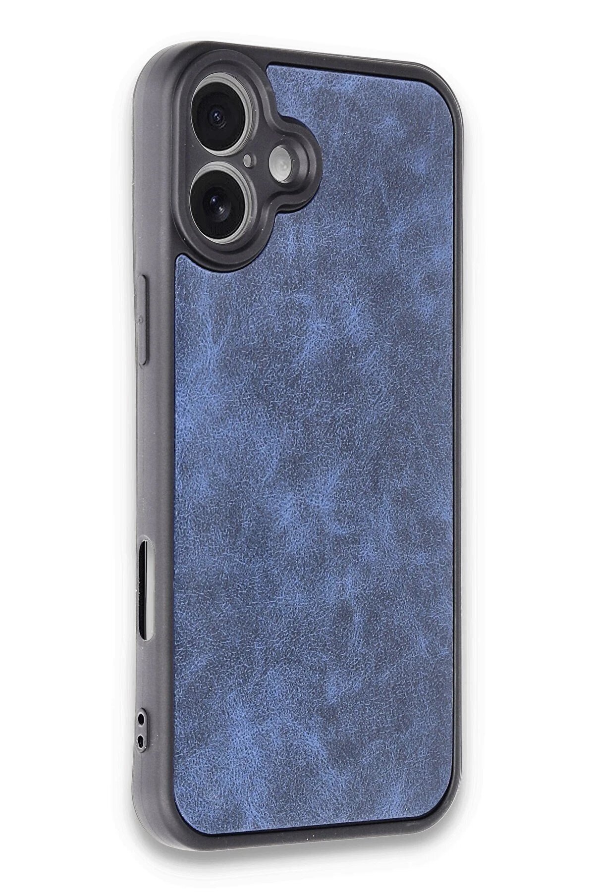 İphone 16 Plus Kılıf Aras Deri̇ Kapak - Laci̇vert - Dropx7249-8889