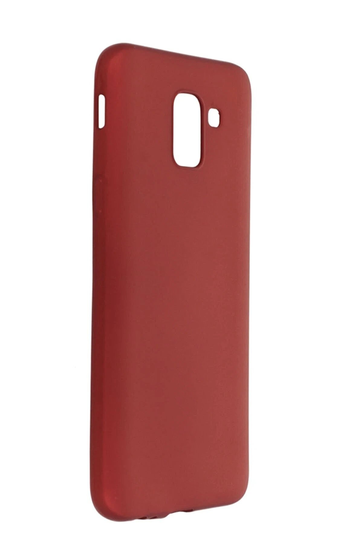 CepteToptan Samsung Galaxy J6 Kılıf First Silikon - Bordo - DROPX6334-8432