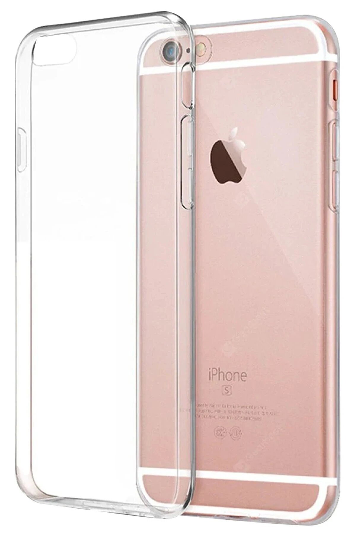 CepteToptan iPhone 6 Kılıf Lüx Şeffaf Silikon - DROPX9993-2328